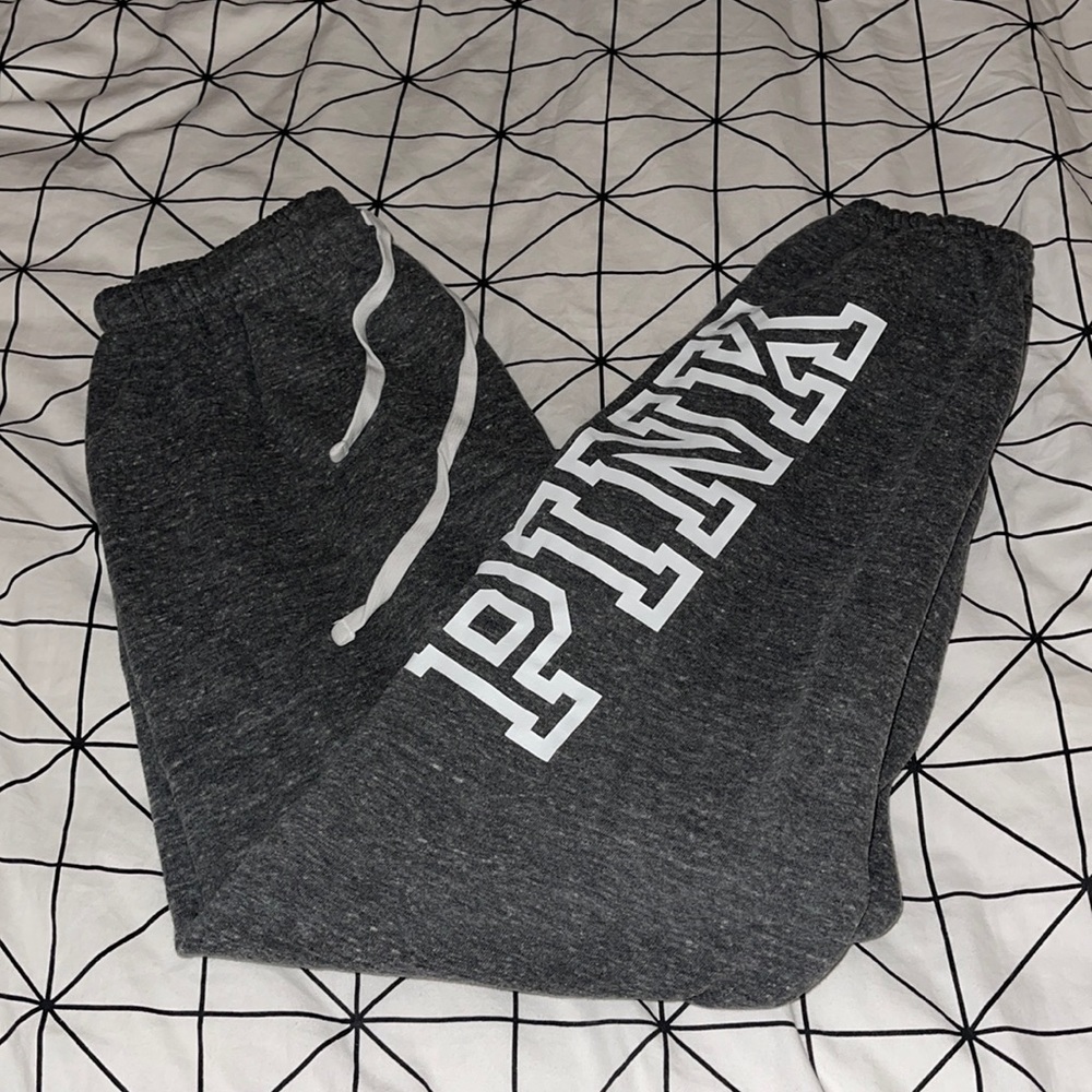 PINK Dark grey sweatpants